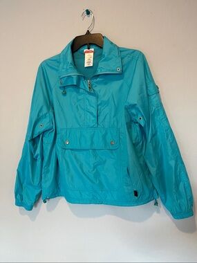 Danskin Teal Peacock Pullover Windbreaker Anorak Jacket - Women's size S(4/6)